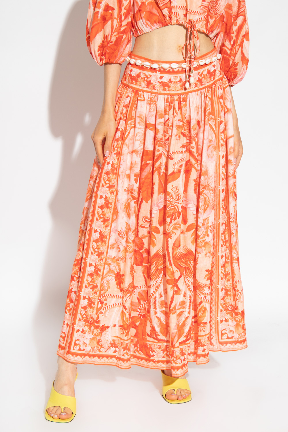 【送料&関税込】Zimmermann Linen Skirt Linen skirt Zimmermann - SchaferandweinerShops Japan